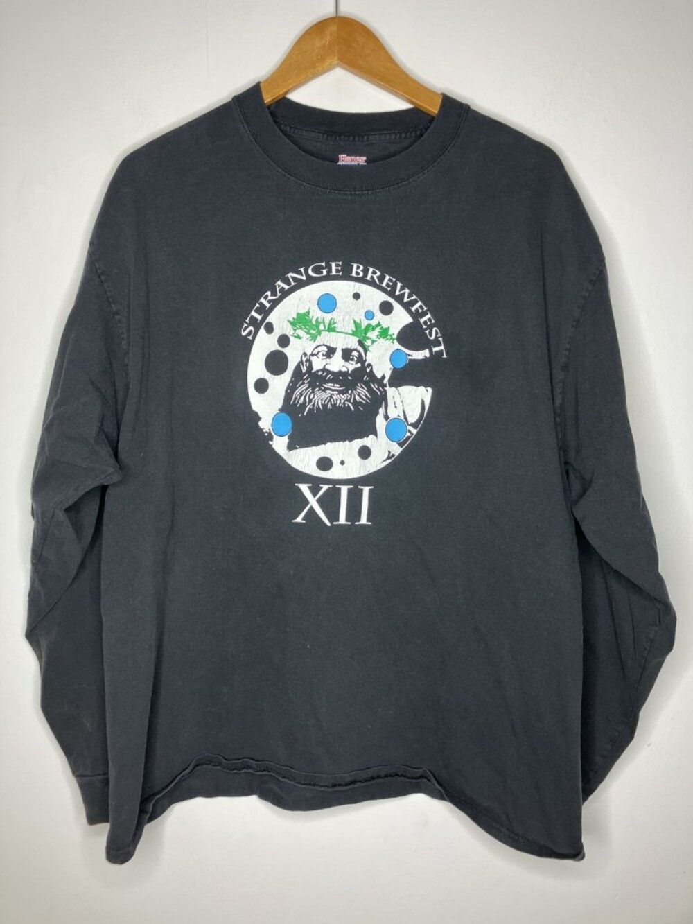Strange Brewfest XII Port Townsend Washington Long Sleeve T-Shirt Men's XL Black